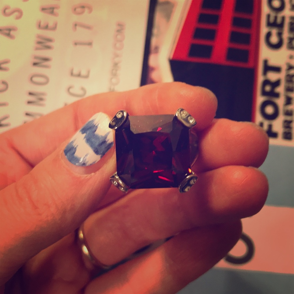 Faux Ruby ring